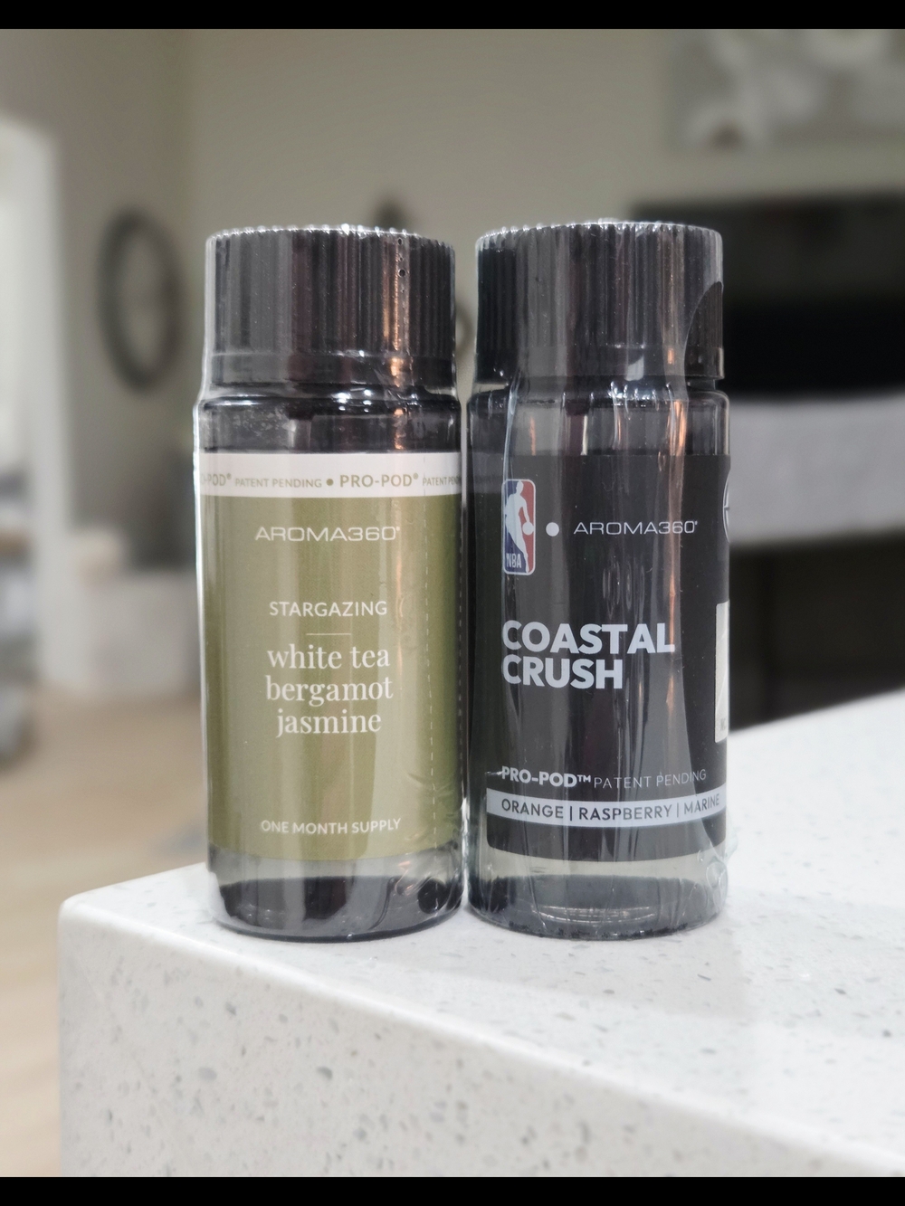 Aroma360 Coastal Crush & Stargazing Scent Pods - Black & Olive